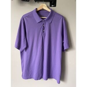 Mens Walter Hagen Essentials Short Sleeve Purple Golf Polo Shirt Size XL - NICE